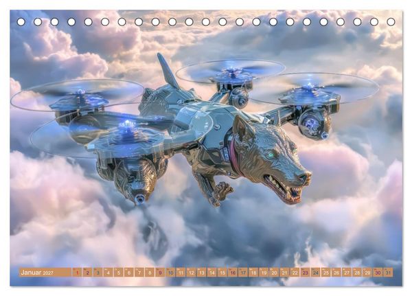 Produktbild: Science Fiction Reise - Ein visuelles Abenteuer (Tischkalender 2027 DIN A5 quer), CALVENDO Monatskalender