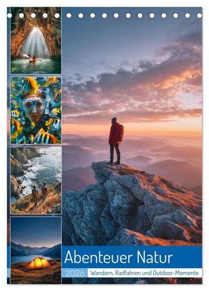 Produktbild: Abenteuer Natur (Tischkalender 2026 DIN A5 hoch), CALVENDO Monatskalender