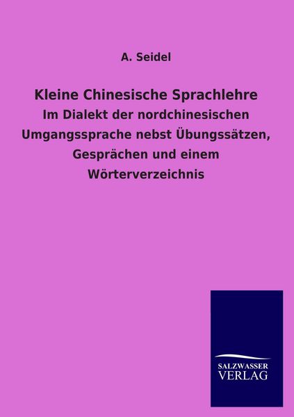 Produktbild: Kleine Chinesische Sprachlehre