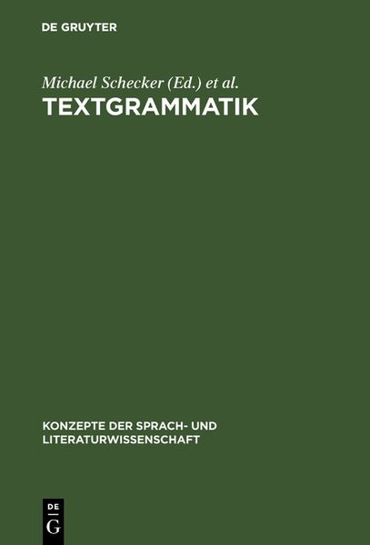 Produktbild: Textgrammatik