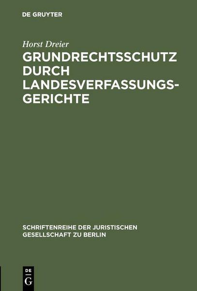 Produktbild: Grundrechtsschutz durch Landesverfassungsgerichte