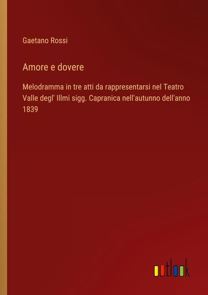 Produktbild: Amore e dovere