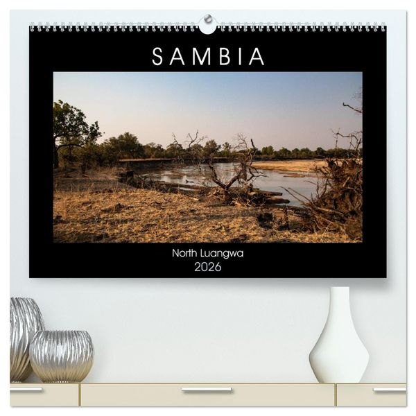 Produktbild: Sambia "Das wirkliche Afrika" (hochwertiger Premium Wandkalender 2026 DIN A2 quer), Kunstdruck in Hochglanz