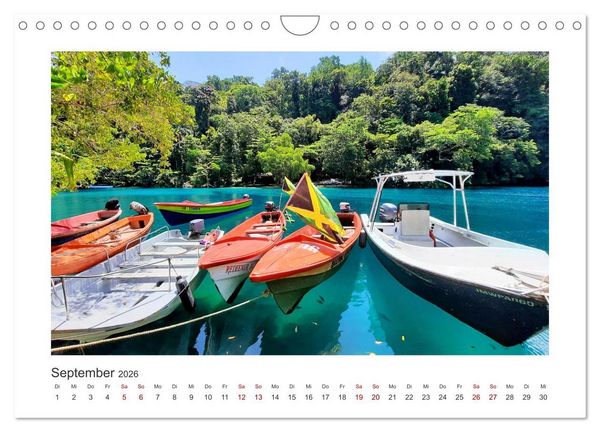Produktbild: Jamaika - Perle der Karibik 2026 (Wandkalender 2026 DIN A4 quer), CALVENDO Monatskalender
