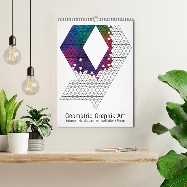 Produktbild: Geometric Graphik Art (Wandkalender 2026 DIN A3 hoch), CALVENDO Monatskalender