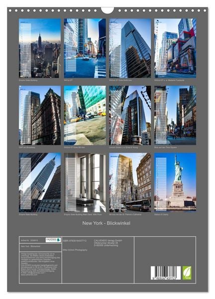Produktbild: New York - Blickwinkel (Wandkalender 2026 DIN A3 hoch), CALVENDO Monatskalender