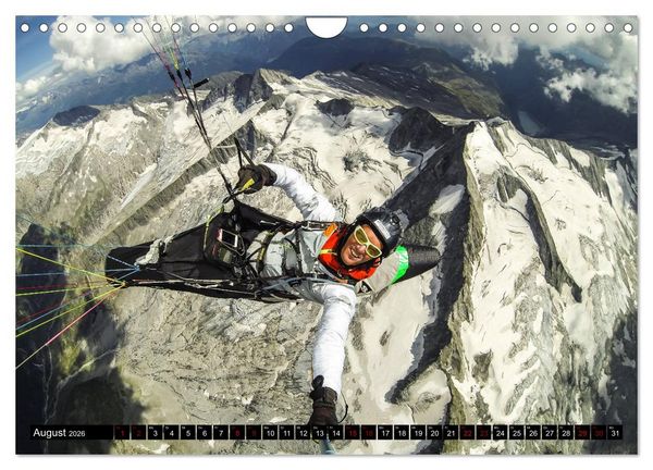 Produktbild: Paragliding - unvergessliche Momente erleben (Wandkalender 2026 DIN A4 quer), CALVENDO Monatskalender