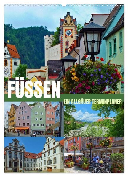 Produktbild: F&uuml;ssen - Ein Allg&auml;uer Terminplaner (Wandkalender 2026 DIN A2 hoch), CALVENDO Monatskalender