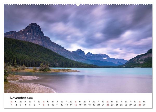 Produktbild: Fernweh Kanada - Naturerlebnis Rocky Mountains (hochwertiger Premium Wandkalender 2026 DIN A2 quer), Kunstdruck in Hochglanz