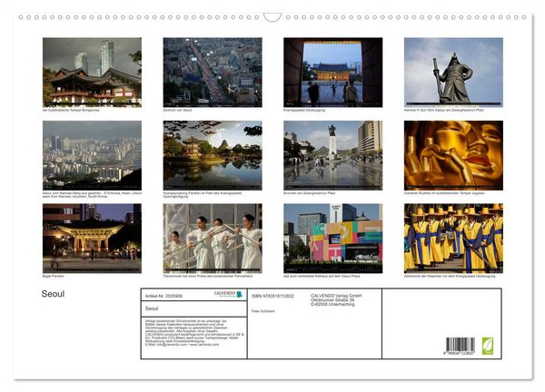 Produktbild: Seoul (Wandkalender 2026 DIN A2 quer), CALVENDO Monatskalender