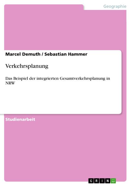 Produktbild: Verkehrsplanung