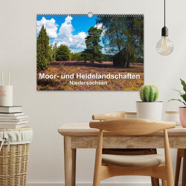 Produktbild: Moor- und Heidelandschaften Niedersachsen (Wandkalender 2027 DIN A3 quer), CALVENDO Monatskalender