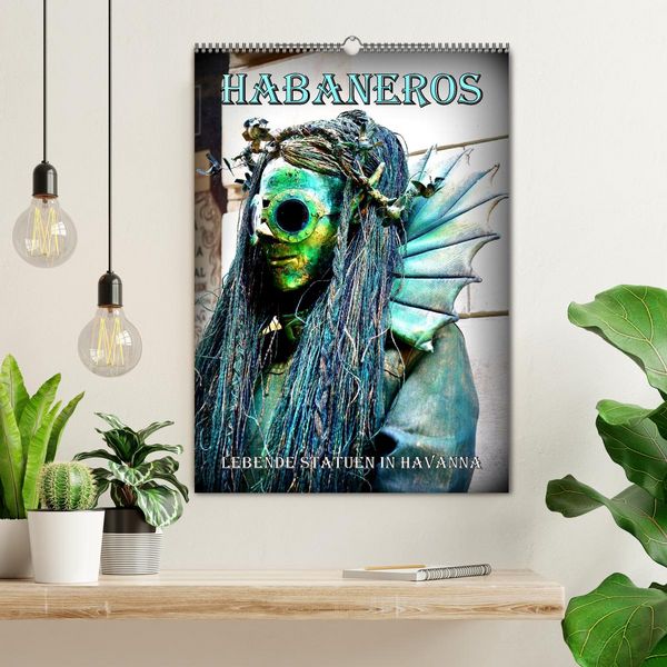Produktbild: HABANEROS - Lebende Statuen in Havanna (Wandkalender 2026 DIN A2 hoch), CALVENDO Monatskalender