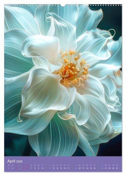 Produktbild: Blumen der Fantasie (Wandkalender 2026 DIN A2 hoch), CALVENDO Monatskalender