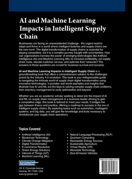 Produktbild: AI and Machine Learning Impacts in Intelligent Supply Chain