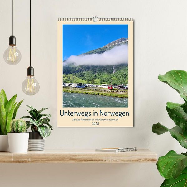 Produktbild: Unterwegs in Norwegen - Mit dem Wohnmobil an sch&ouml;nen Orten verweilen (Wandkalender 2026 DIN A3 hoch), CALVENDO Monatskalender