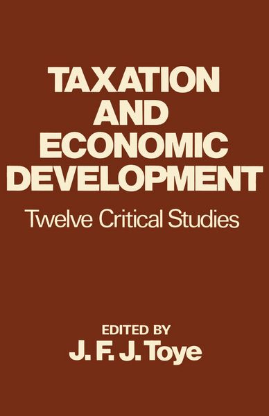 Produktbild: Taxation and Economic Development