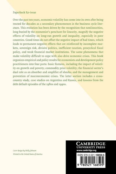 Produktbild: Managing Economic Volatility and Crises