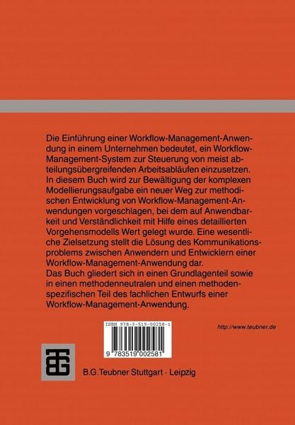 Produktbild: Fachlicher Entwurf von Workflow-Management-Anwendungen