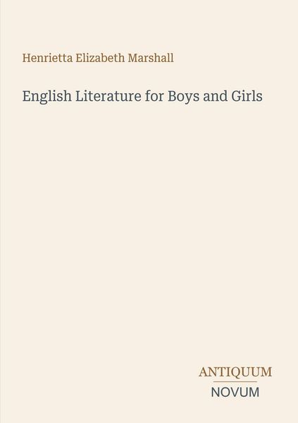 Produktbild: English Literature for Boys and Girls