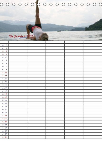 Produktbild: Faszination Yoga - SUP (Familienplaner 5 spaltig) (Tischkalender 2022 DIN A5 hoch)