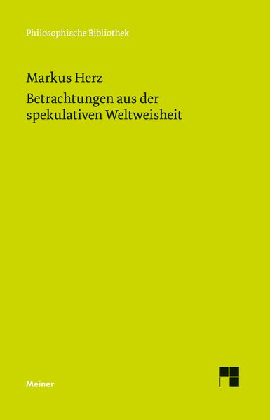 Produktbild: Betrachtungen aus der spekulativen Weltweisheit
