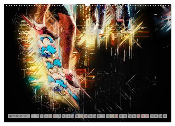 Produktbild: Skateboarding - extrem cool (Wandkalender 2026 DIN A2 quer), CALVENDO Monatskalender