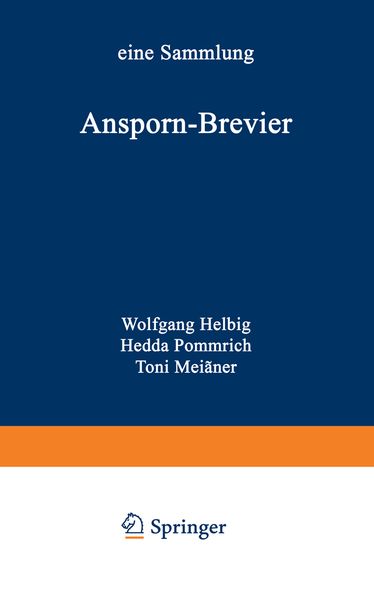 Ansporn-Brevier, Taschenbuch von Wolfgang Helbig , Hedda Pommrich, Betriebswirtschaftlicher Verlag Gabler, 9783322984685