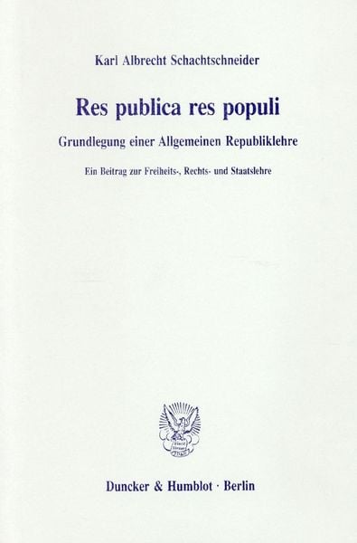 Produktbild: Res publica res populi
