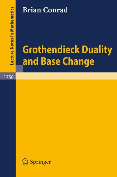 Produktbild: Grothendieck Duality and Base Change