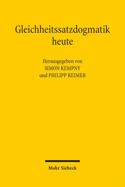 Produktbild: Gleichheitssatzdogmatik heute