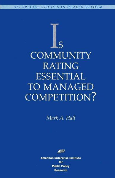 Produktbild: Is Community Rating Essential to Managed Competition?
