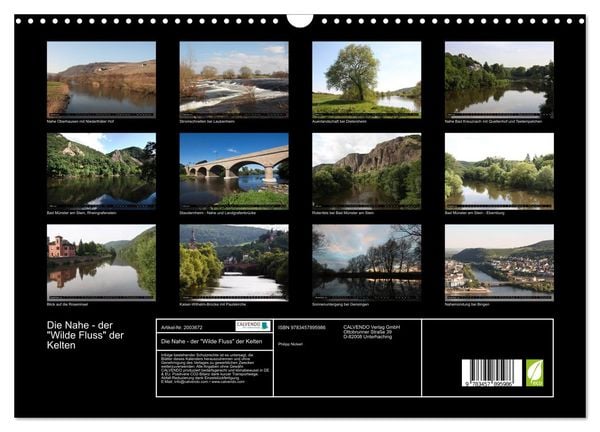 Produktbild: Die Nahe - der "Wilde Fluss" der Kelten (Wandkalender 2026 DIN A3 quer), CALVENDO Monatskalender