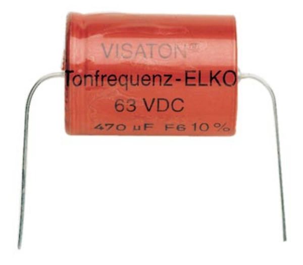 Produktbild: Visaton Bipolar Elco 22 UF Lautsprecher-Kondensator 22 &micro;F