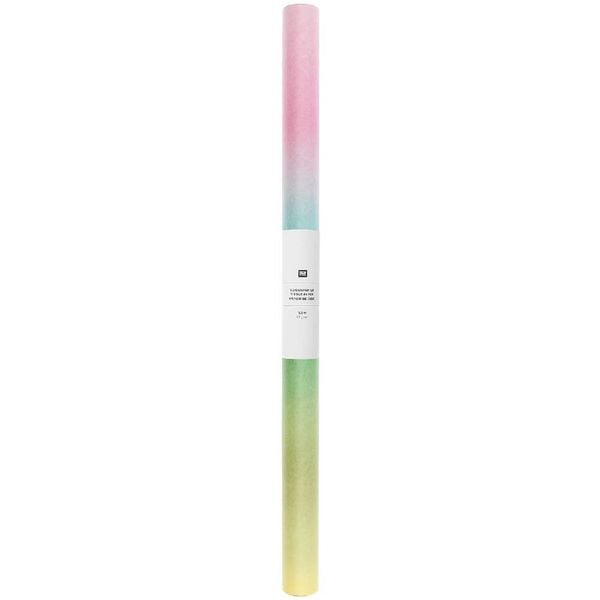 Produktbild: Seidenpapier Farbverlauf, T&uuml;rkis , 1 Rolle, 50 x 365 cm, 28g/m&sup2;