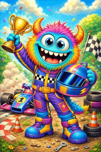 Produktbild: Monster Malbuch f&uuml;r Kinder ab 6 Jahren mit 50 sch&ouml;nen Ausmalmotiven