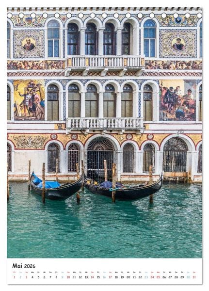 Produktbild: Venedig - Magische Impressionen (Tischkalender 2026 DIN A5 hoch), CALVENDO Monatskalender