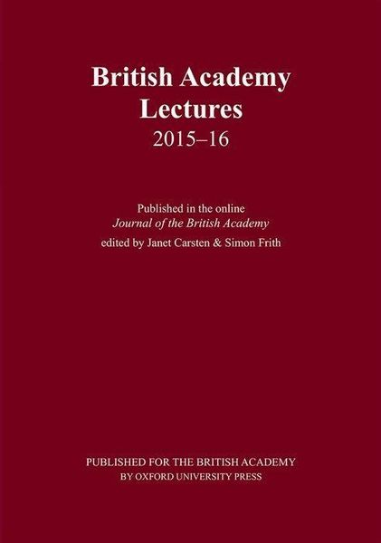 Produktbild: British Academy Lectures, 2015-16