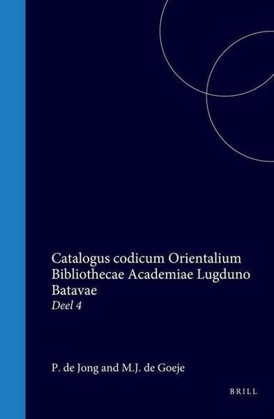 Produktbild: Catalogus Codicum Orientalium Bibliothecae Academiae Lugduno Batavae