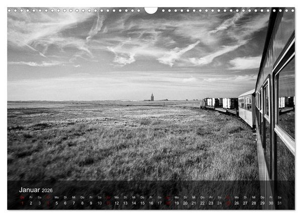 Produktbild: Wangerooge Noir (Wandkalender 2026 DIN A3 quer), CALVENDO Monatskalender