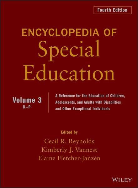 Produktbild: Encyclopedia of Special Education. A Reference for the Education of Children, Adolescents, and Adults Disabilities and Other Exceptional Individuals
