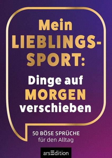 Produktbild: Mein Lieblingssport: Dinge auf morgen verschieben