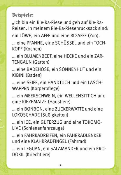 Laschwappen und Kiezematze. Vertauschte Buchstaben