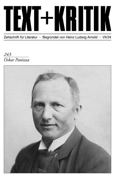 Produktbild: TEXT + KRITIK 243 - Oskar Panizza