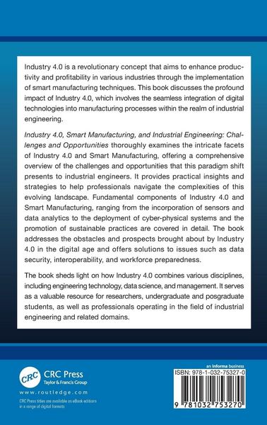 Produktbild: Industry 4.0, Smart Manufacturing, and Industrial Engineering