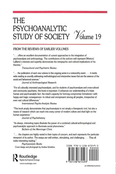 Produktbild: The Psychoanalytic Study of Society, V. 19