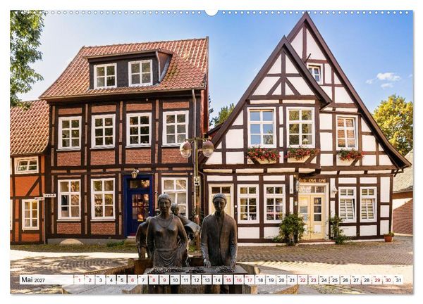 Produktbild: Ein Blick auf Nienburg an der Weser in Farbe (Wandkalender 2027 DIN A2 quer), CALVENDO Monatskalender