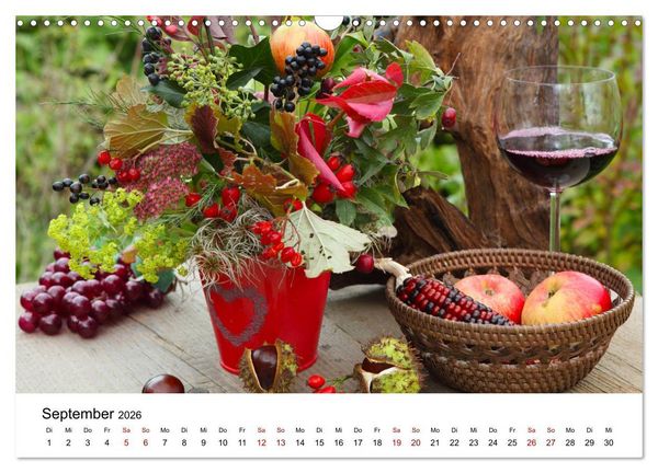 Produktbild: Weinkalender (Wandkalender 2026 DIN A3 quer), CALVENDO Monatskalender