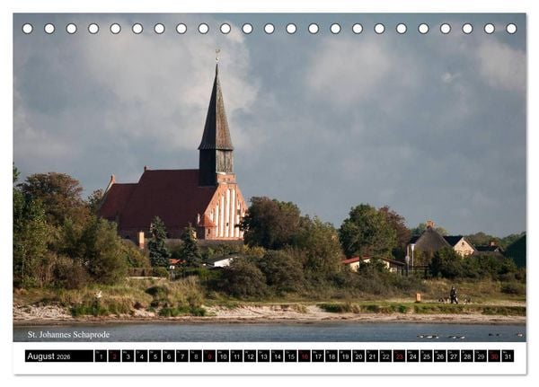 Produktbild: Dorfkirchen auf R&uuml;gen (Tischkalender 2026 DIN A5 quer), CALVENDO Monatskalender