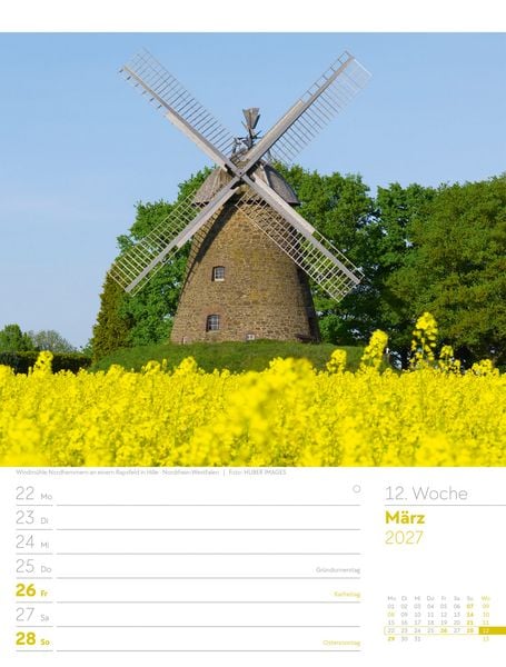Produktbild: Malerisches Deutschland Wochenplaner Kalender 2027